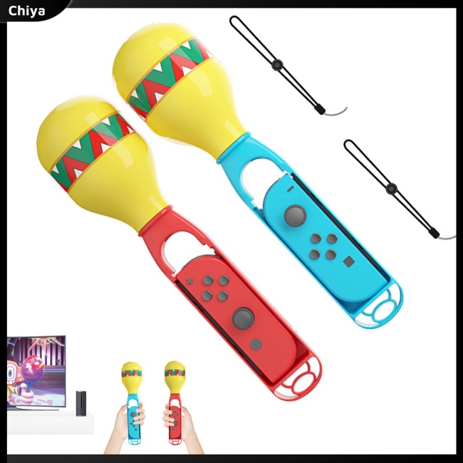 Bộ 2 Tay Cầm Điều Khiển Chơi Game Switch Trái Phải Nhỏ Gọn Kèm Dây Đeo Cổ Tay