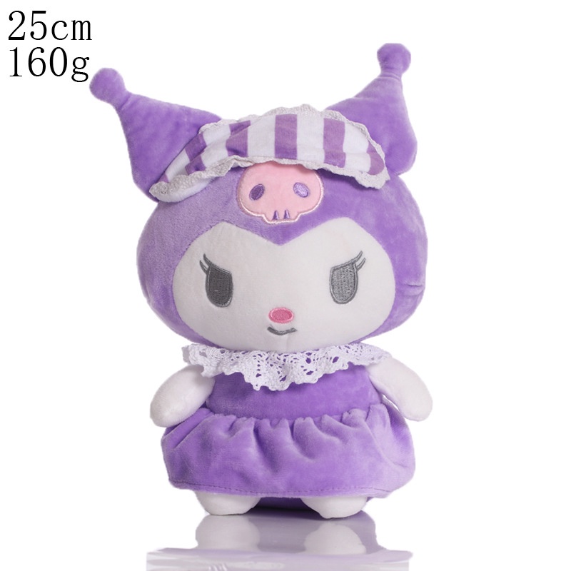Đồ chơi nhồi bông Kuromi Plushie 20cm Hình Động Vật Hoạt Hình Siêu Dễ Thương Làm Quà Tặng Sinh Nhật Cho Bé Gái
