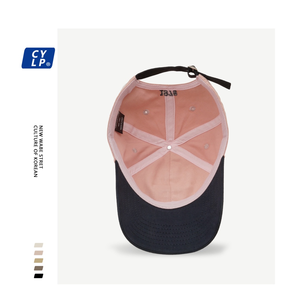 Nón Lưỡi Trai Mềm Thêu Chữ Phối Màu Cá Tính Thời Trang Đường Phố Cho Nam Nữ