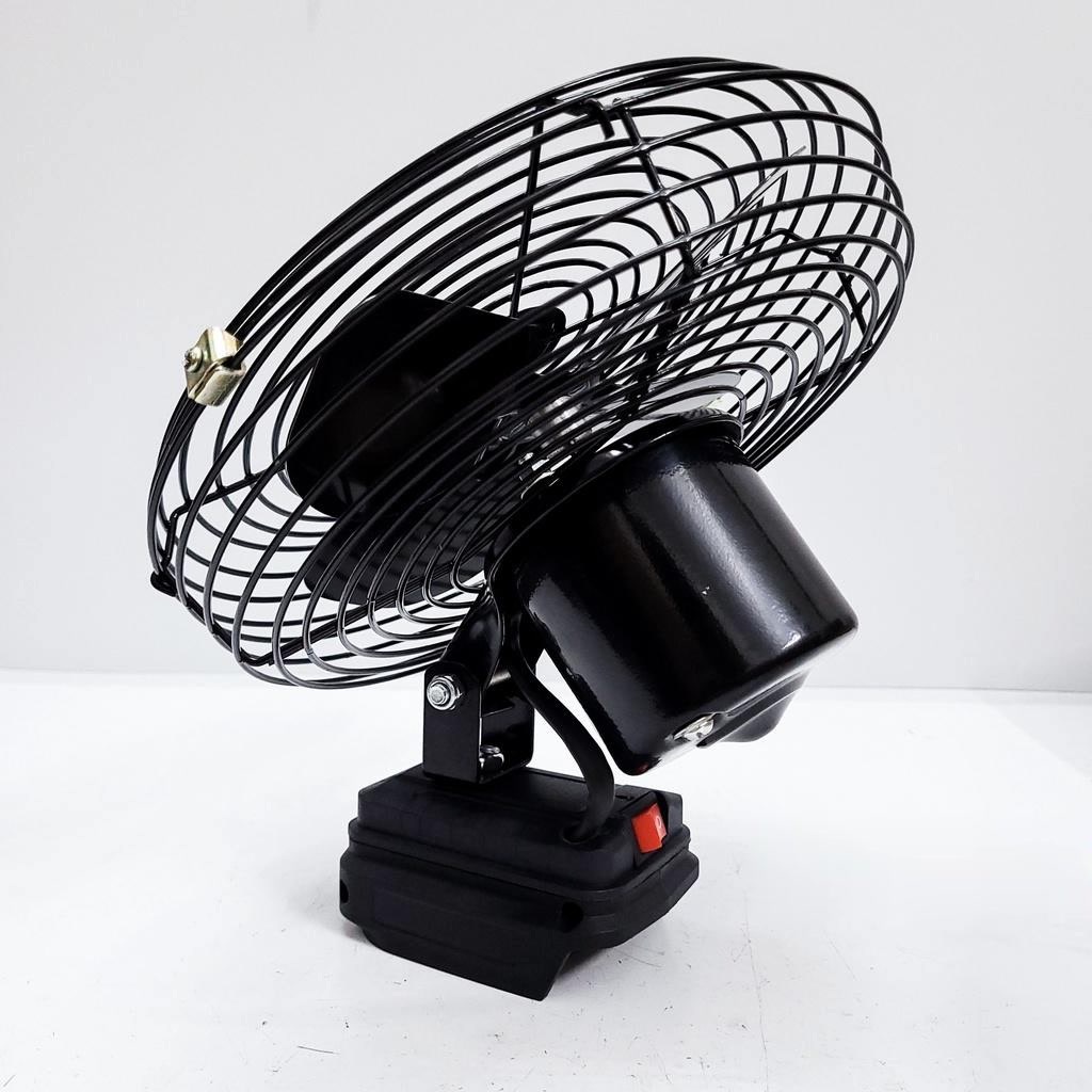 Quạt mini để bàn Quạt chạy pin Makita sạc tích điện 8 inch, sài chung pin Makita 14,4v - 21v