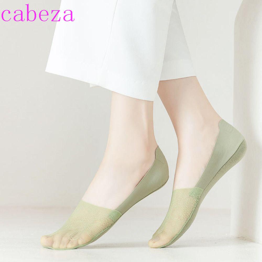 Vớ Thuyền Cotton Mỏng Mềm Mại Màu Trơn Co Giãn Tốt Phối Ren Hoa Cổ Thấp Thoáng Khí Không Lộ Vân Tay Cho Nữ