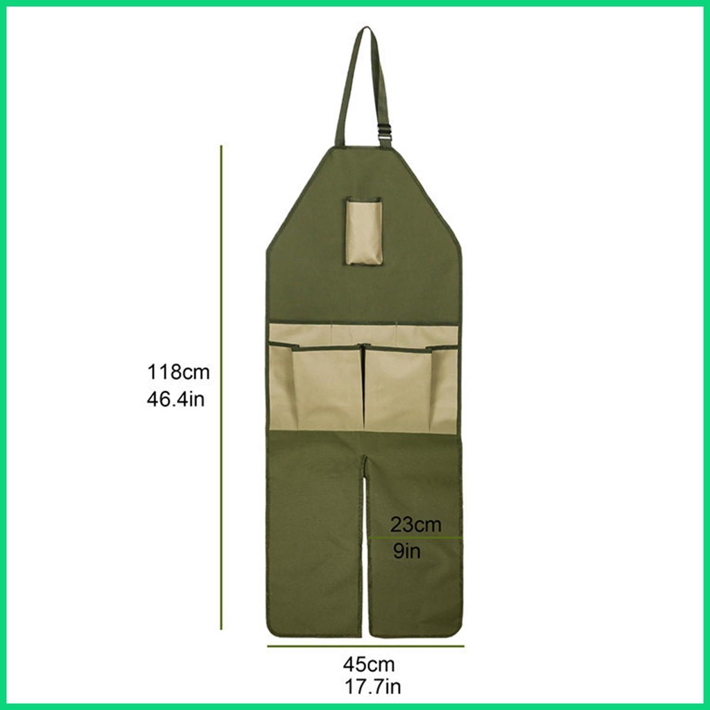 Tạp Dề Làm Vườn Nhiều Túi Có Thể Điều Chỉnh Tiện Dụng