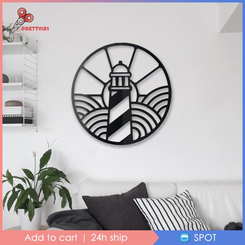 [Prettyia1] Mặt Dây Chuyền Kim Loại Điêu Khắc Ngọn Hải Đăng Trang Trí Nhà Bếp Ngoài Trời