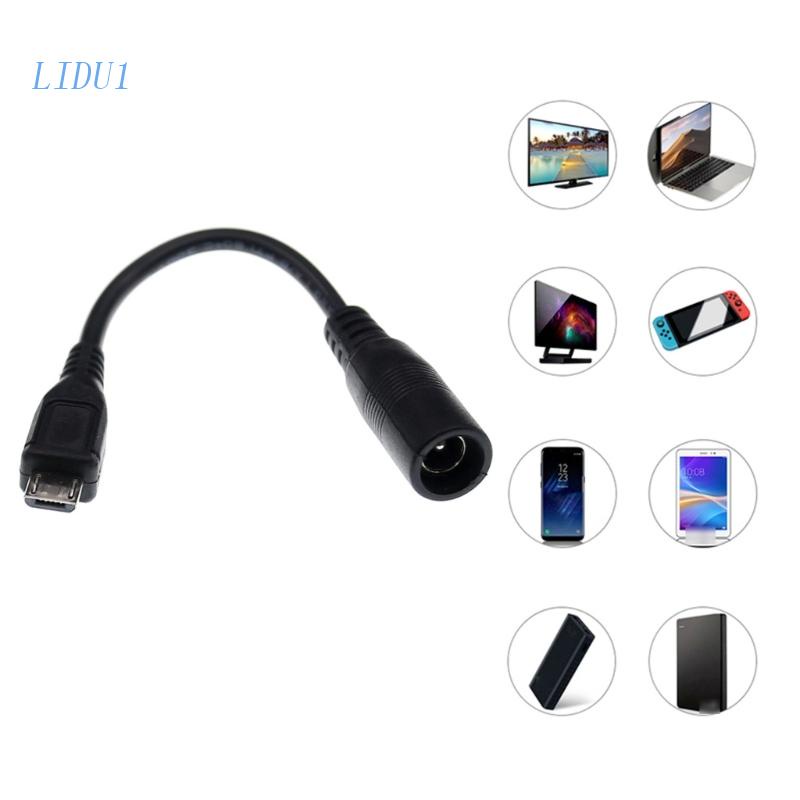 Dây Kết Nối LIDU1 DC5.5x2.1mm Sang Micro USB Male Cho Tai Nghe