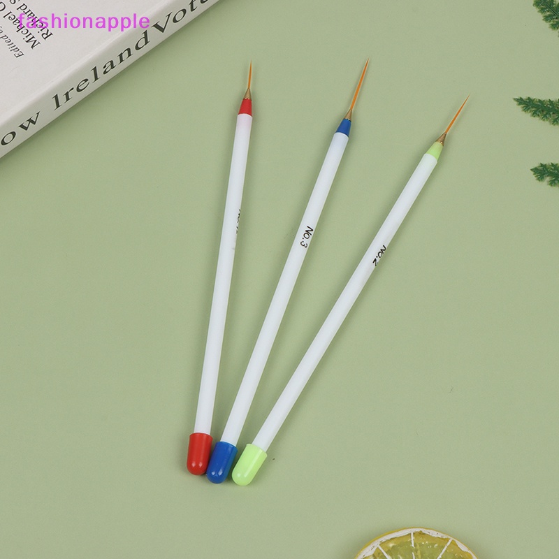 Set 3 Cọ Vẽ Trang Trí Móng Tay Đầu Mềm Siêu Mỏng