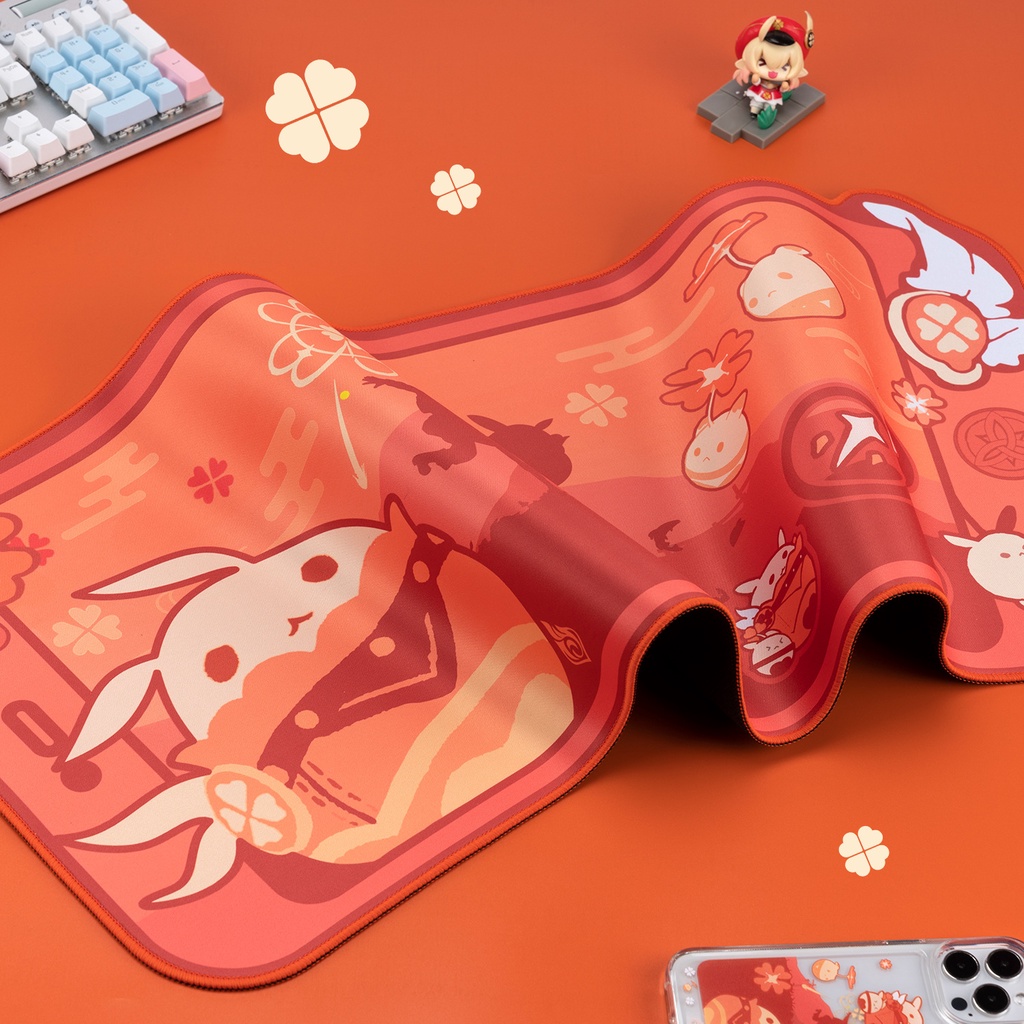 Tấm Lót Chuột Và Bàn Phím Chơi Game Chống Trượt In Hình Dễ Thương