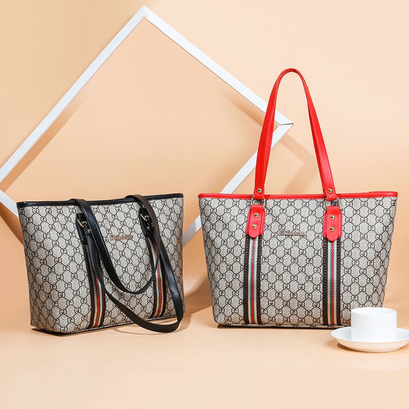 Túi Xách Cỡ Lớn Màu Tương Phản Thời Trang Hàn Quốc Cho Nữ