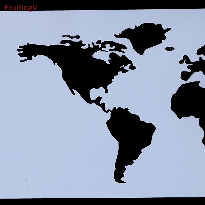 [ErudingV] Khuôn Mẫu Vẽ Bản Đồ Trái Đất Trang Trí Bánh Kem DIY