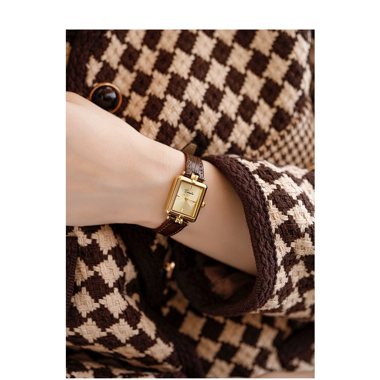 Đồng Hồ Đeo Tay Yiwenlin Dáng Vuông Nhỏ Thời Trang 2023 Phong Cách Mới 2023 Cho Nữ