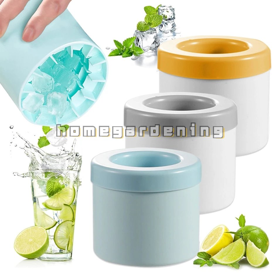 Khuôn Làm Đá Viên Bằng Silicone Hình Trụ Tiện Dụng Cho Nhà Bếp