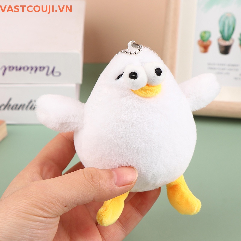 Đồ chơi nhồi bông Hình Chú Gà Con Đáng Yêu 12cm Gắn Móc Khóa