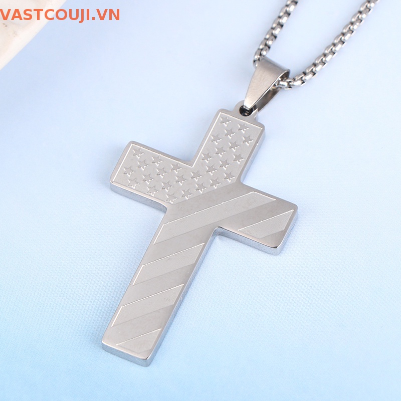 Vòng cổ Mặt Thánh Giá Bằng Thép Không Gỉ VASTJI