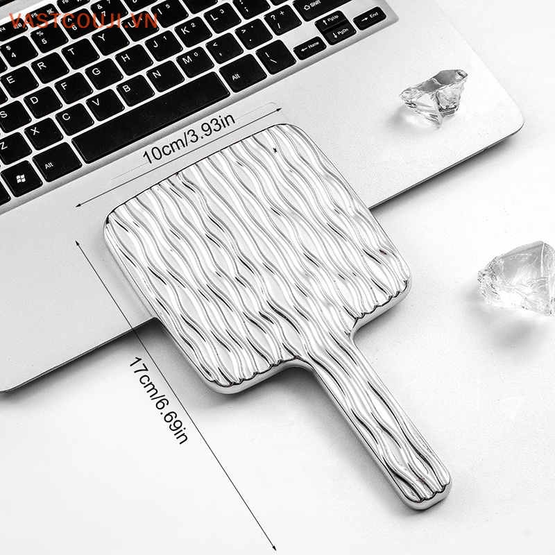 1 Gương Trang Điểm Cầm Tay Hình Vuông Kích Thước Lớn VASTJI Dành Cho Bạn Nữ