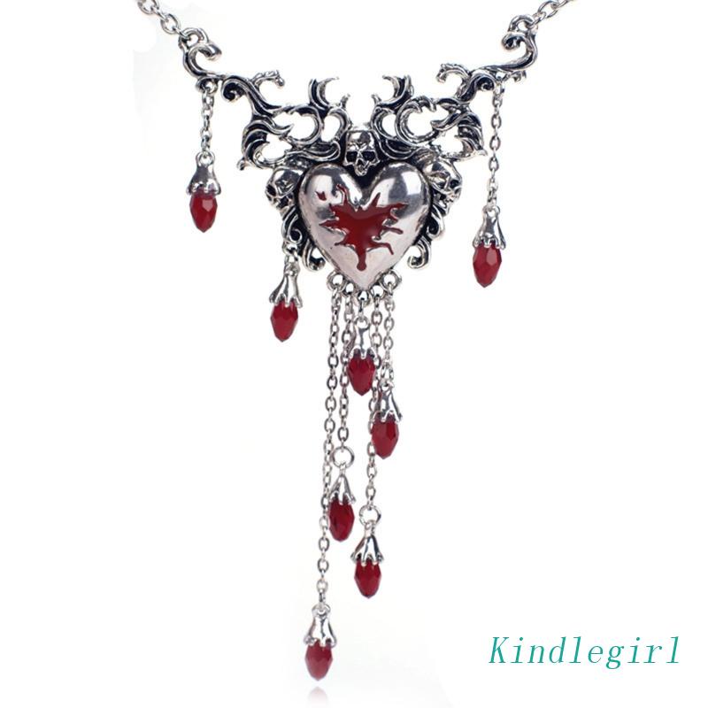 Vòng Cổ Tua Rua Hình Đầu Lâu Phong Cách Gothic Thời Trang Cho Nữ