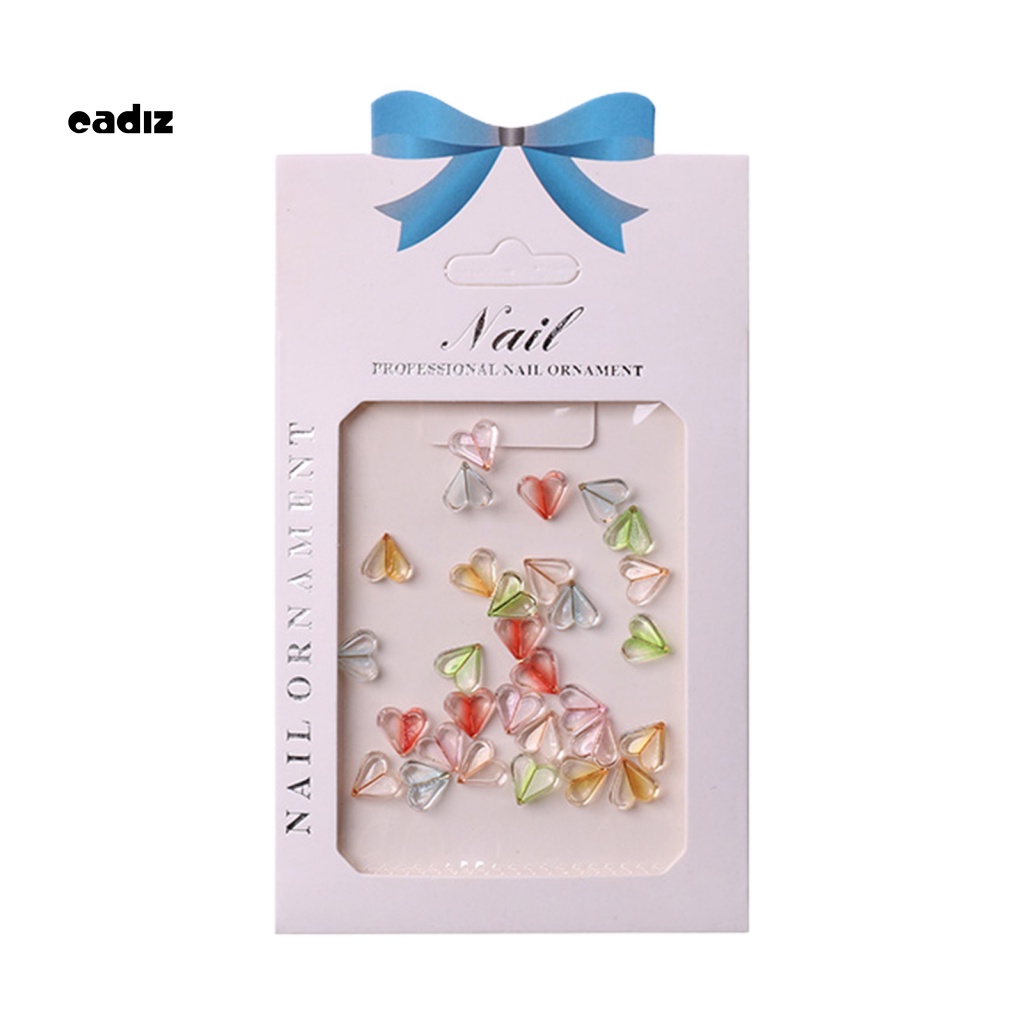1 Túi Phụ Kiện Trang Trí Móng Tay Mini Đính Đá Hình Trái Tim Xinh Xắn