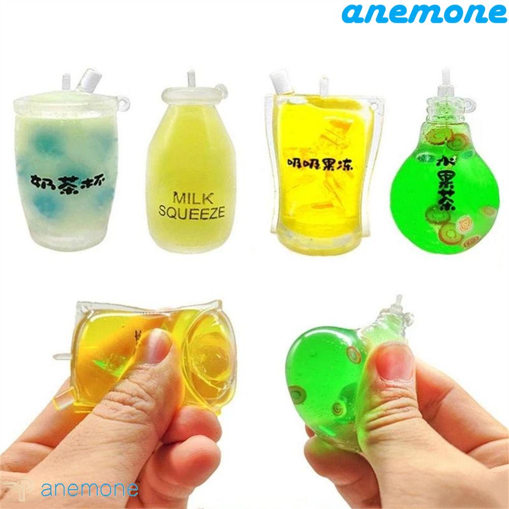 Đồ Chơi Bóp Hình Ly Trà Sữa Mini 5cm Mềm Mại Giảm Căng Thẳng