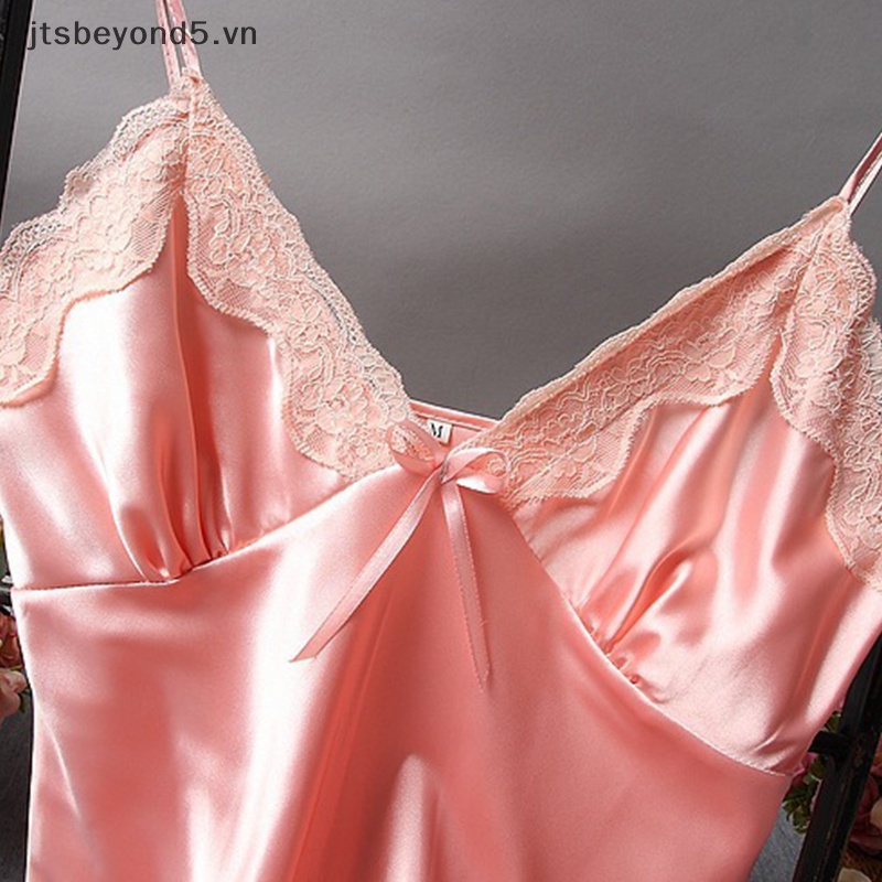 # JY#  Bowknot trong suốt sexy đồ lót ren vải tuyn rỗng treo nightdress ..