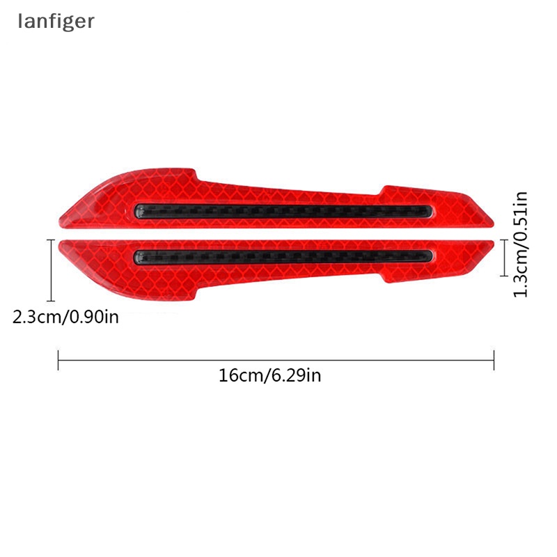 Bộ 2 Miếng Dán Phản Quang Cảnh Báo An Toàn Cho Gương Chiếu Hậu Xe Hơi