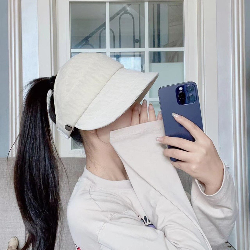 Mũ Lưỡi Trai Hở Chóp Thoáng Khí Thời Trang Mùa Hè Dành Cho Nữ