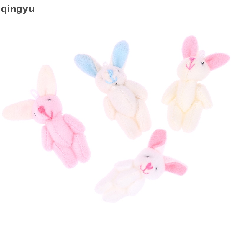 Thỏ Nhồi Bông 4.5CM Mềm Mại Trang Trí Móc Khóa / Ba Lô / Túi Xách / Xe Hơi Trang Trí Nhà Búp Bê