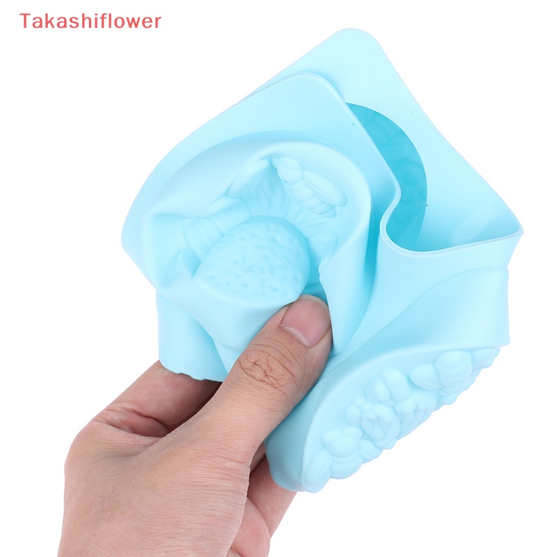 1 Khuôn Làm Bánh / Xà Phòng 6 Ô Hình Con Ong Bằng Silicone