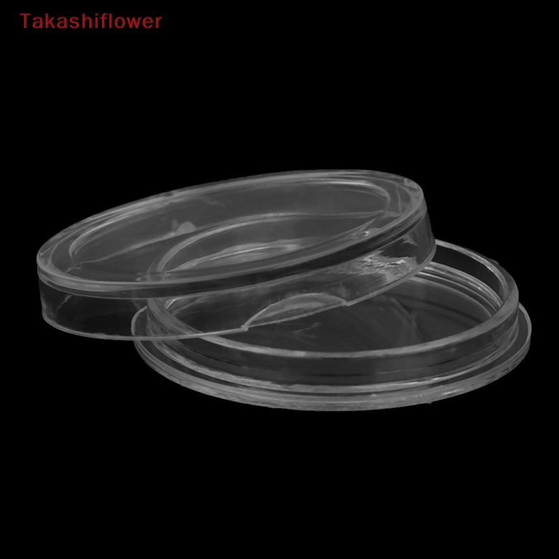 Set 10 Hộp Tròn Trong Suốt Đựng Tiền Xu 22.5mm Tiện Dụng