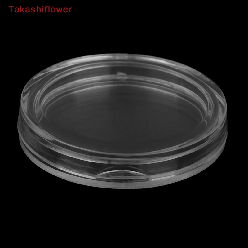 Set 10 Hộp Tròn Trong Suốt Đựng Tiền Xu 22.5mm Tiện Dụng