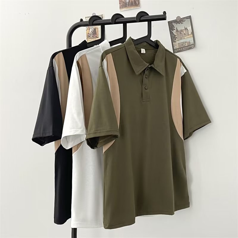 Áo Thun polo Tay Lửng Dáng Rộng Thời Trang Mùa Hè Phong Cách Hàn Quốc Mới 2023