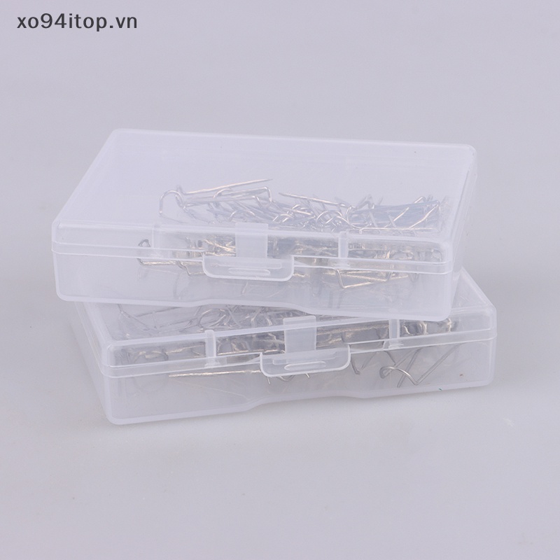 Set 50 Ghim Kim Loại Hình Chữ U Trưng Bày Trang Sức Tiện Lợi