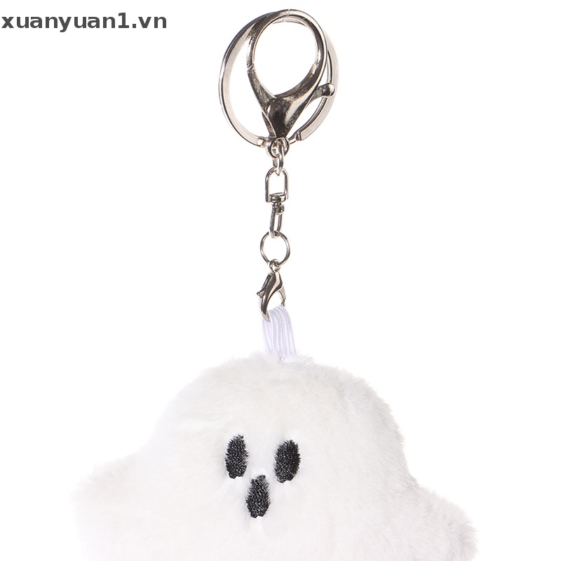 Móc Khóa Hình Ma Nhồi Bông Mềm Mại Đáng Yêu