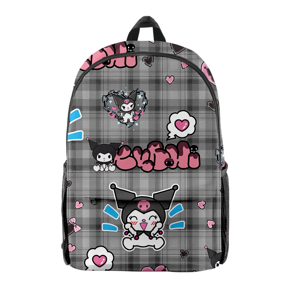 Ba Lô In Hình Sanrio Kuromi SQ3 Thời Trang Cho Nam Và Nữ