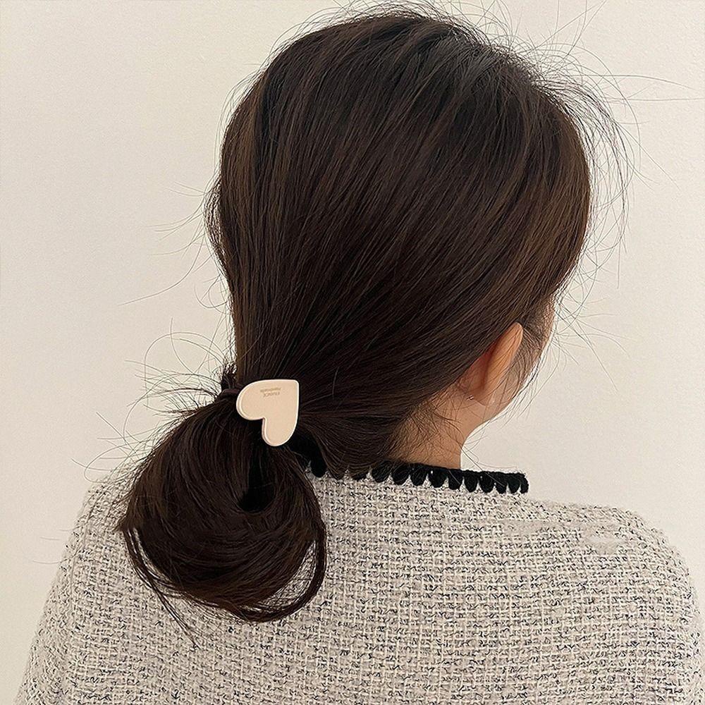 Dây Cột Tóc Đuôi Ngựa Co Giãn In Chữ Đáng Yêu Thời Trang Hàn Quốc Cho Nữ