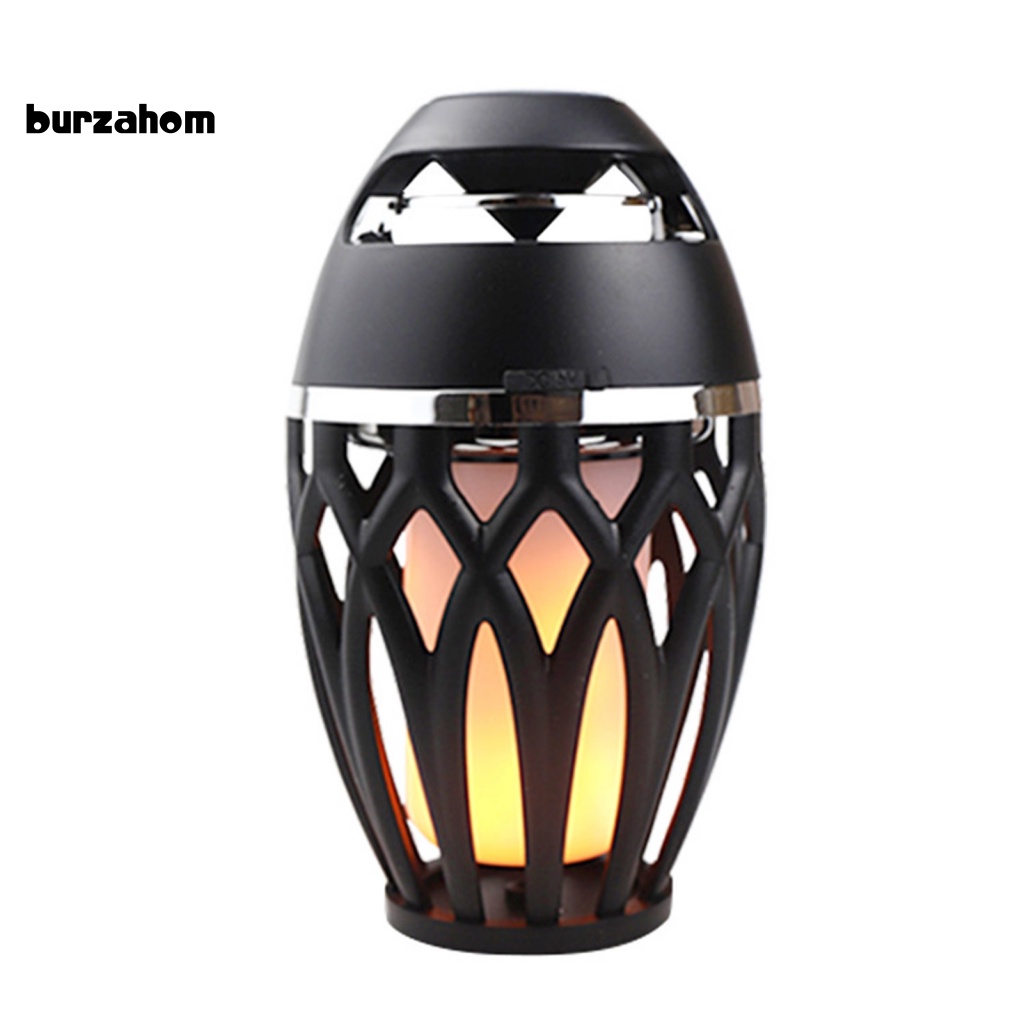 Loa Bluetooth Không Dây Âm Thanh Nổi Đa Năng Cổng Sạc USB Có Đèn LED Hình Ngọn Lửa Trang Trí Tiệc
