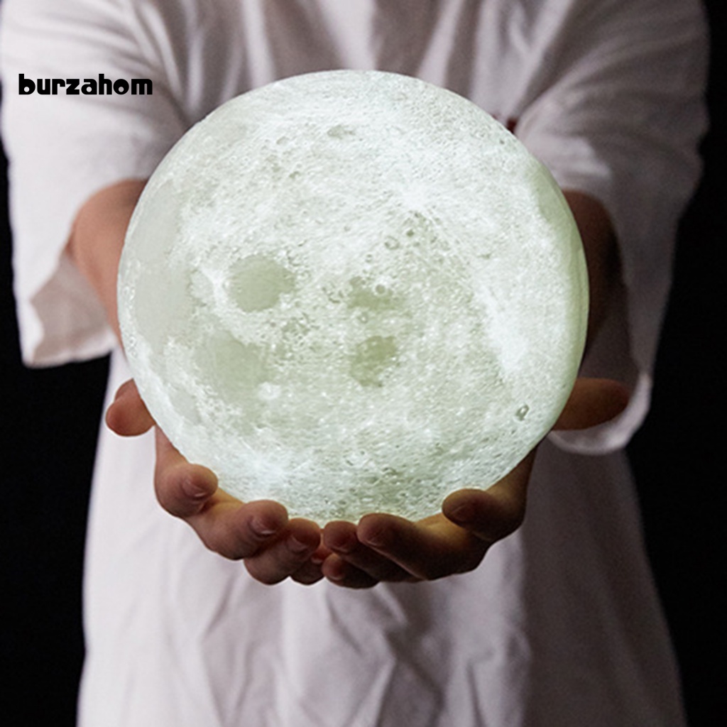 1 Bộ Đèn LED Hình Mặt Trăng 3D Ánh Sáng Thật Chống Chói Kèm Giá Đỡ Có Thể Điều Chỉnh