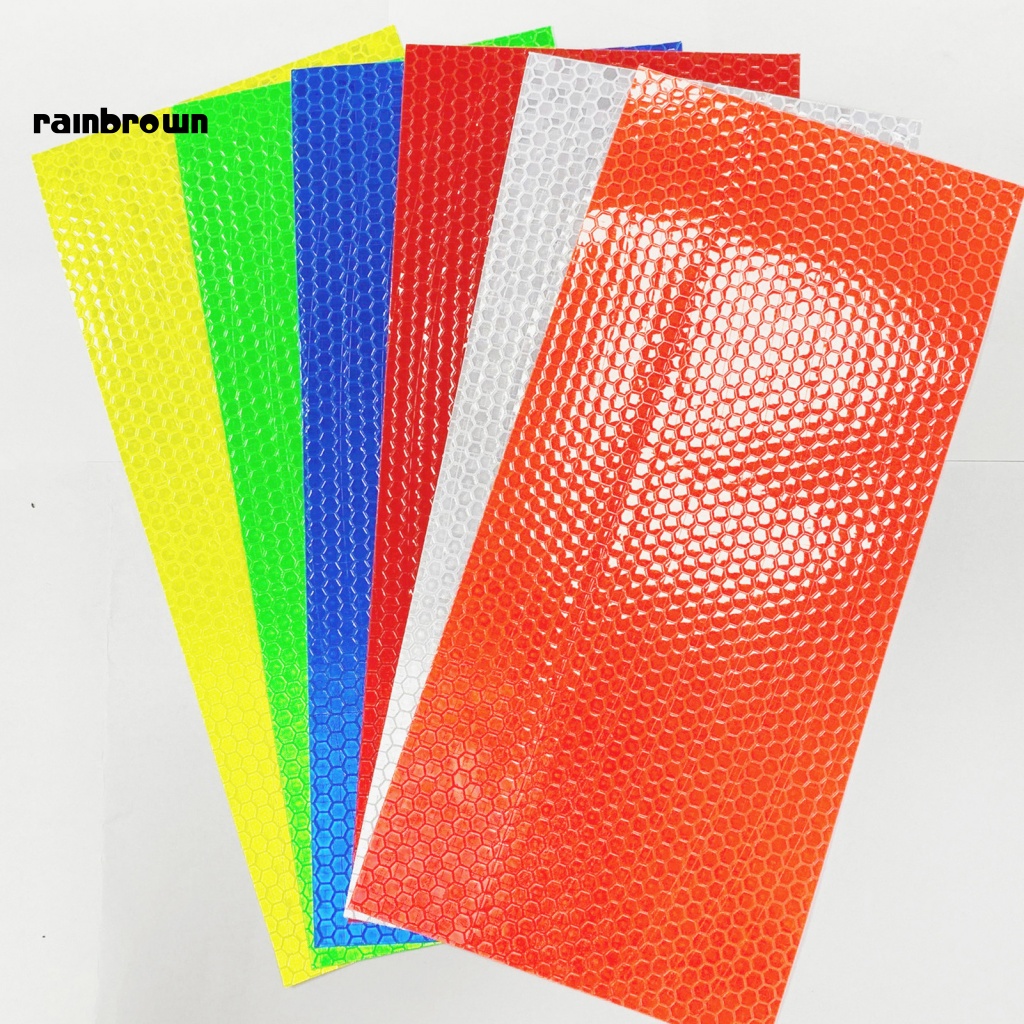 &lt; Rainbrown &gt; Dải Phản Quang PVC Dễ Lắp Đặt Trang Trí Xe Đạp