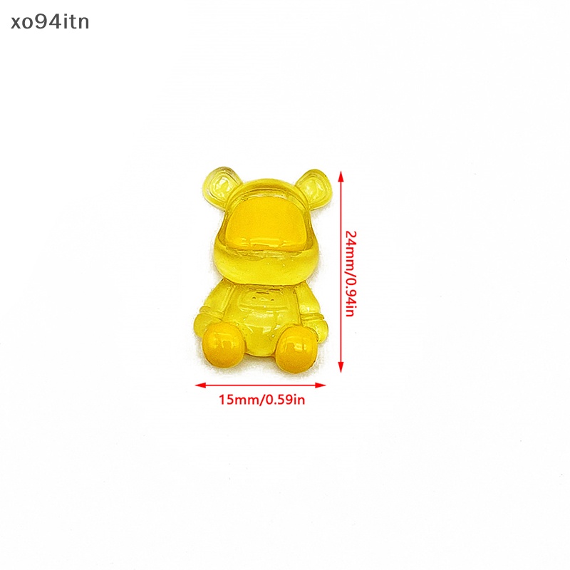 Tn Dây Cột Tóc Resin Mini Màu Sắc Phản Quang Hình Chú Gấu Trang Trí Sân Vườn / Nhà Cửa / Xe Hơi