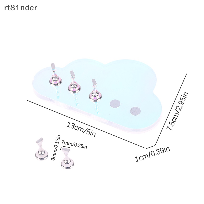 Giá Đỡ Móng Tay Giả Hình Đám Mây Bằng Nhựa Acrylic Tiện Dụng Cho Salon