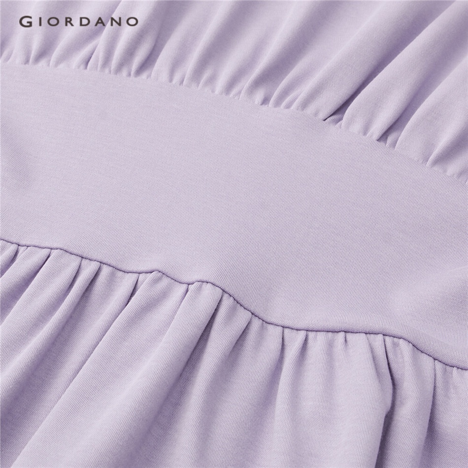 GIORDANO WOMEN Collect waist kimono sleeve cotton knit dress 18463906