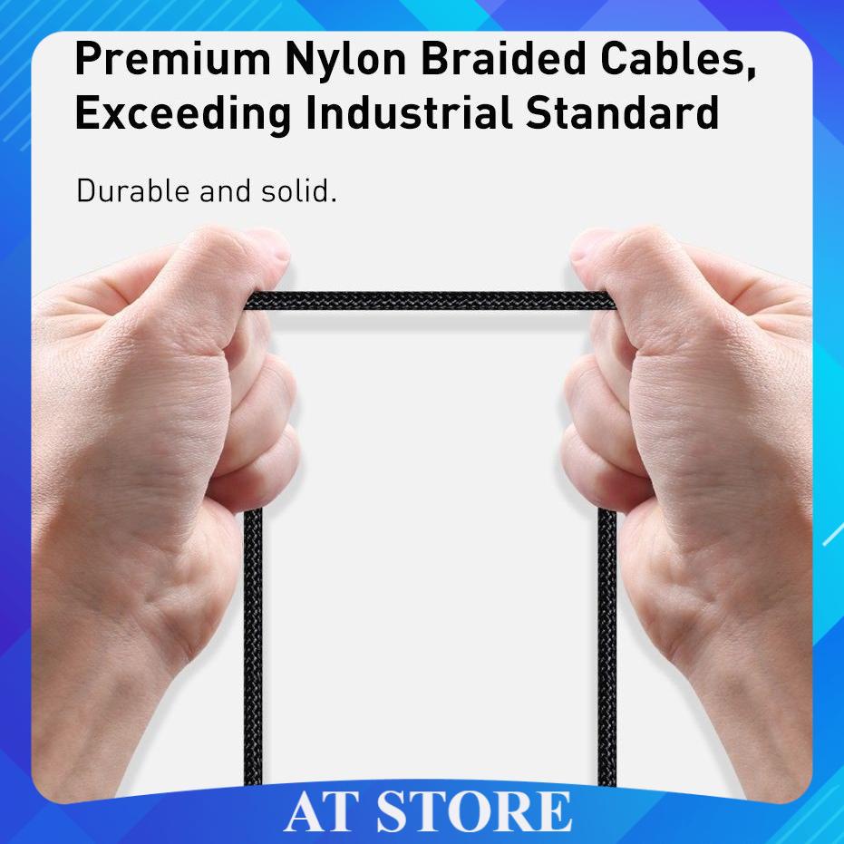 Cáp Sạc Nhanh LN PD20W Baseus Tungsten Gold Chính Hãng - Cáp Sạc Dây Dù Cho IP