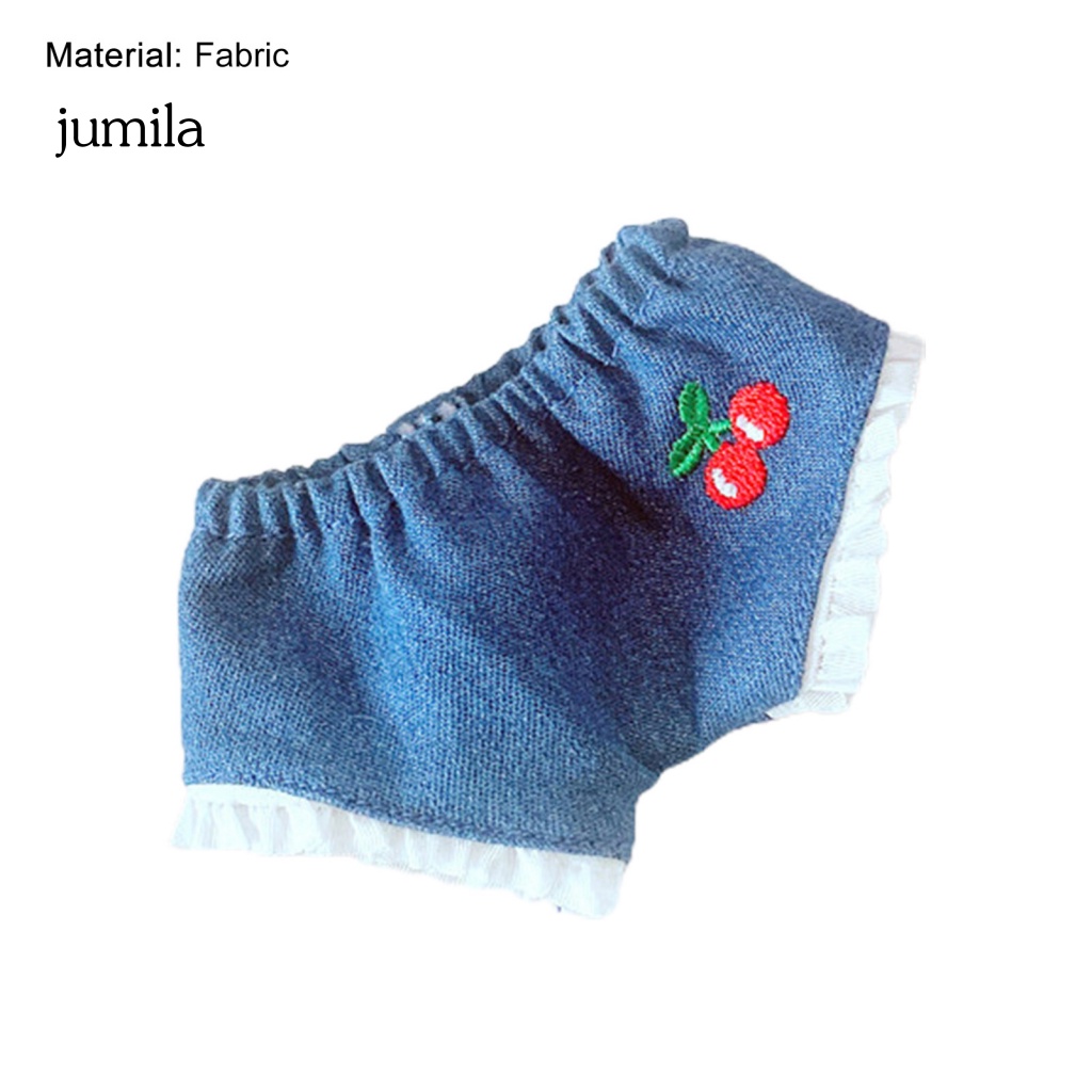 Bộ Quần Áo Bằng Cotton Phối Ren Hoa Dễ Thương Dành Cho Búp Bê 20cm