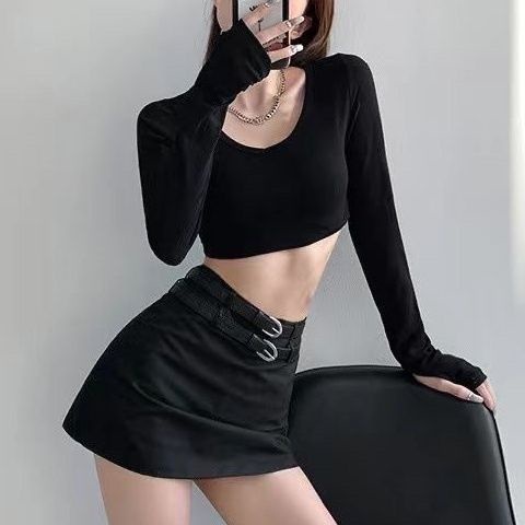 Chân váy Chân Váy Bò váy nữ Chân Váy Chữ A set váy 2023 New Style MA1003