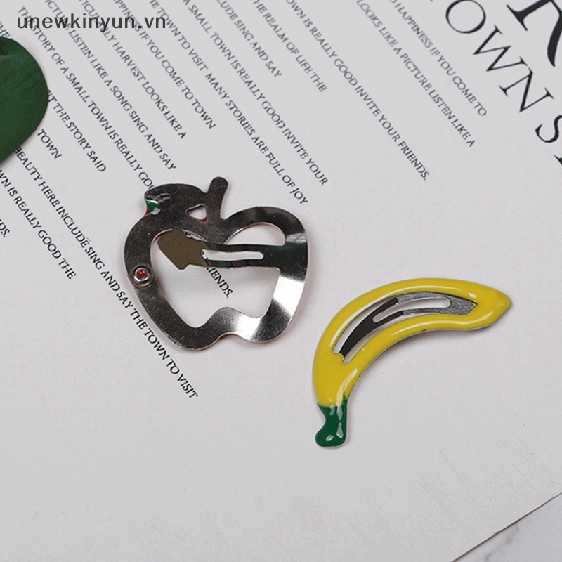 Set 5 Kẹp Tóc Hình Trái Dâu Ngọt Ngào Cho Nữ