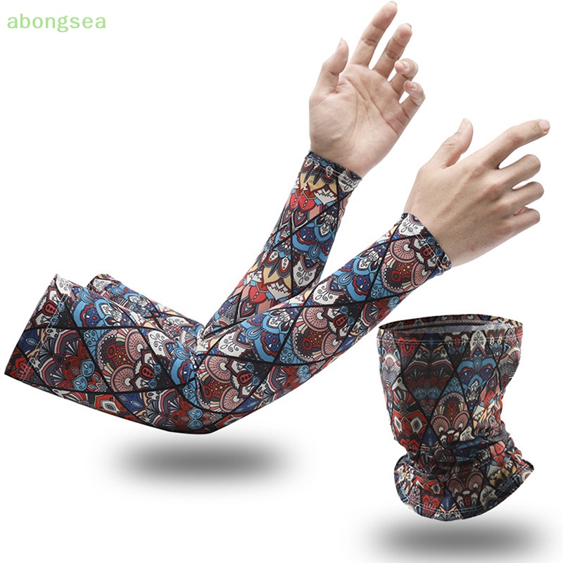 Abongsea Set Khăn Choàng Cổ + Mặt Nạ Chống Nắng + Tia UV Khi Hoạt Động Thể Thao Ngoài Trời