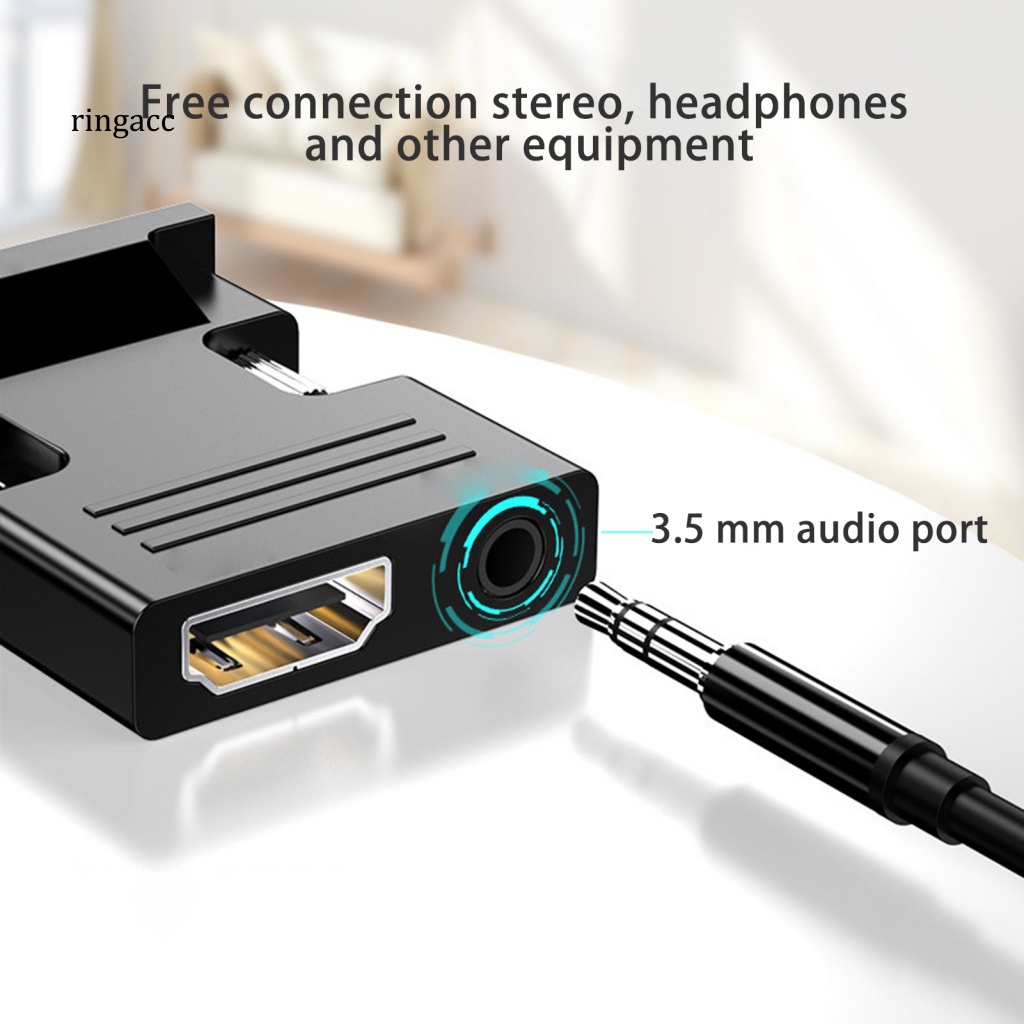 Bộ Chuyển Đổi VGA Không Cần Trình Điều Khiển Đầu Ra Âm Thanh Độ Phân Giải Cao Tương Thích Cao Cho TV / Máy Tính / Máy Tính / Văn Phòng