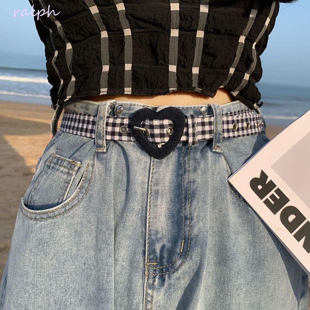 Thắt Lưng Da PU Màu Trơn Khóa Hình Trái Tim Thời Trang Cho Nữ