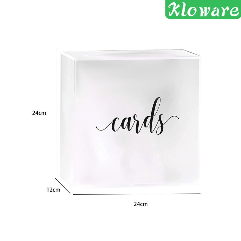 Hộp Đựng Thẻ Bằng Acrylic Kích Thước Lớn DIY Dùng Cho Tiệc Mừng Em Bé