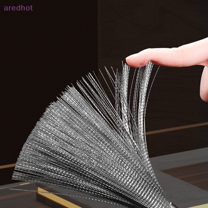 Bàn Chải Chà Nồi Bằng Thép Không Gỉ Với Tay Cầm Dài Tiện Dụng Mới