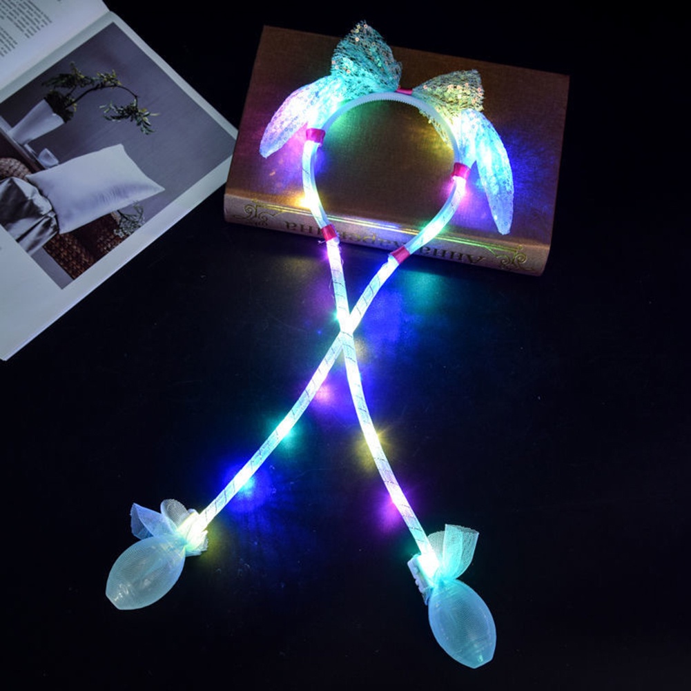 Băng Đô Tai Thỏ Lấp Lánh Cho Bé