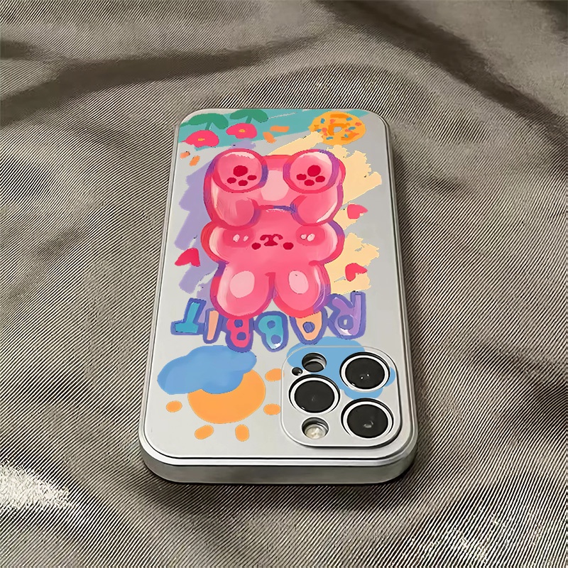 Ốp Điện Thoại Silicon TPU Mềm Mạ Điện Hình Thú Dễ Thương Chống Sốc Cho IPhone 14 13 12 11 Pro XS Max XR X 8 + 7 6S Plus