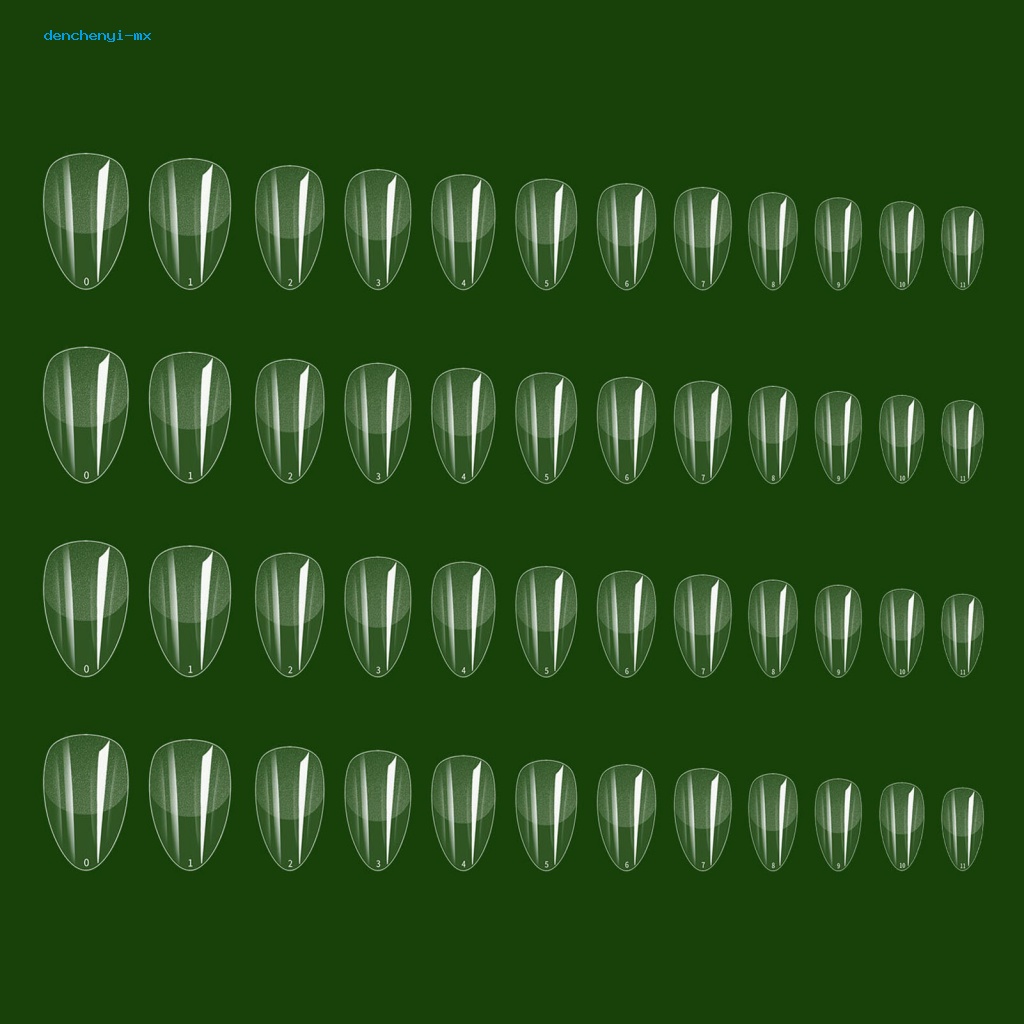 Set 120 Móng Tay Giả Trong Suốt Hình Vuông Dùng Trang Trí